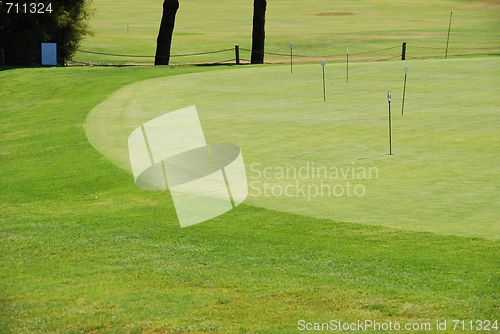 Image of Golf green practice