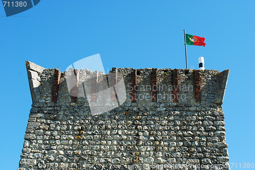 Image of Ourém Castle (blue sky background)