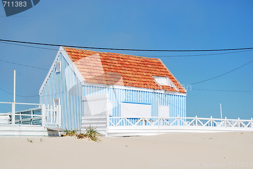 Image of Blue fisherman house