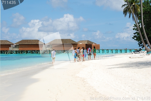 Image of Family spending quality time on a Maldivian Island