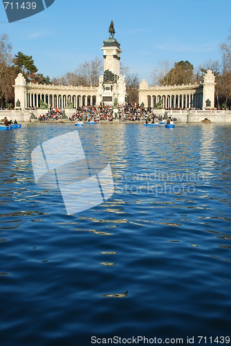 Image of Retiro Park on Madrid, Spain