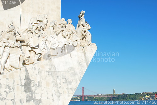 Image of Sea Discoveries monument in Lisbon, Portugal