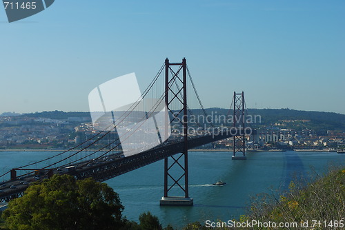 Image of April 25th Bridge in Lisbon, Portugal