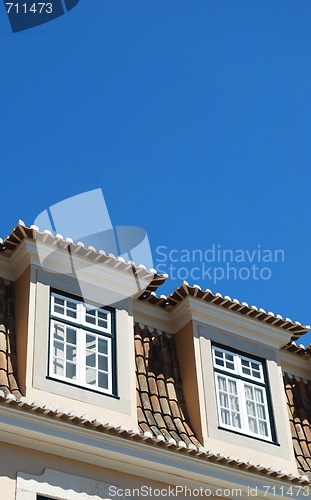 Image of Traditional house building in Lisbon, Portugal