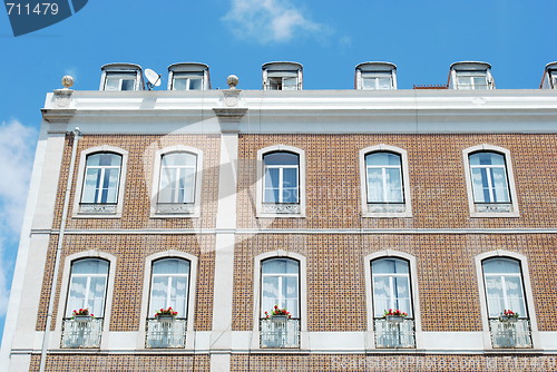 Image of Traditional building at the city centre in Lisbon