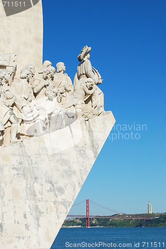 Image of Sea Discoveries monument in Lisbon, Portugal