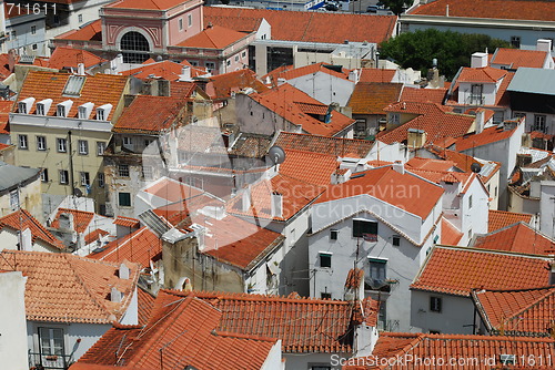 Image of Lisbon rooftops view