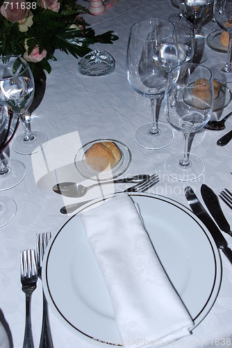 Image of Restaurant table setting