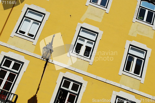 Image of Traditional house building in Lisbon, Portugal