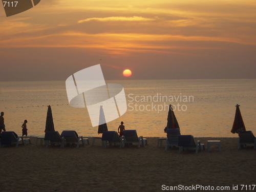 Image of Sunset on Phuket Beach