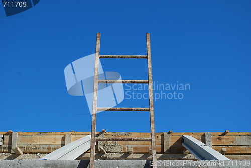 Image of Ladder to access framework on roof