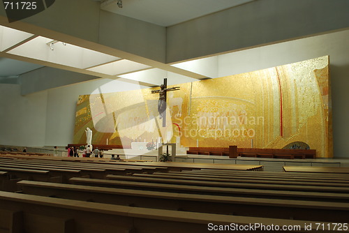 Image of New and modern cathedral of Fatima