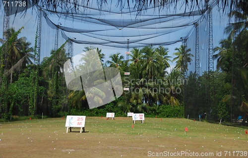 Image of Practicing Golf at the Driving Range