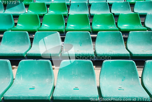 Image of Stadium green seats
