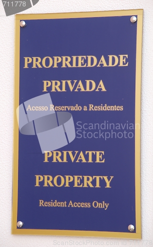 Image of Private property sign