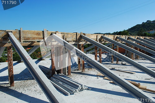 Image of Framework for the roof