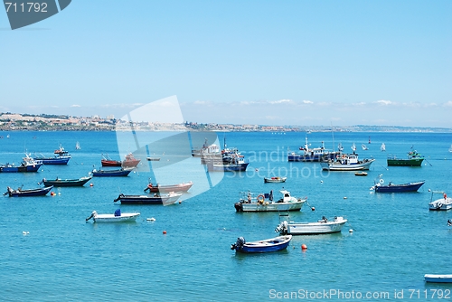 Image of Boat harbor in Cascais, Portugal