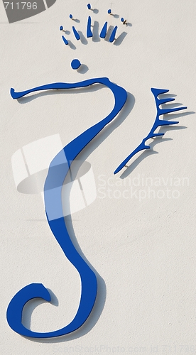 Image of Sea Horse metal sign