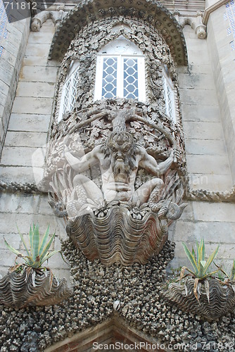 Image of Gargoyle in Palace of Pena in Sintra