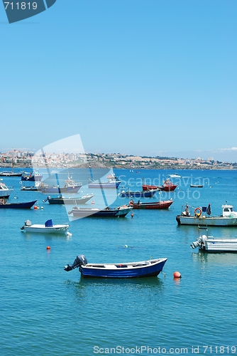 Image of Boat harbor in Cascais, Portugal