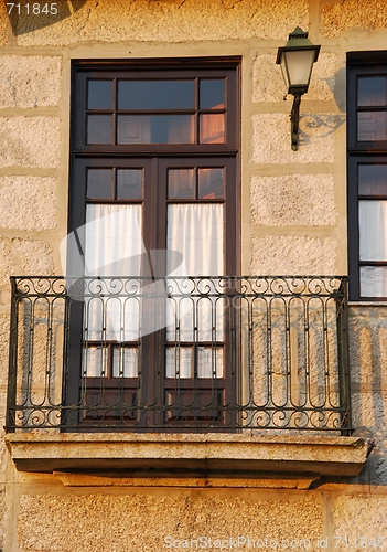 Image of Balcony of a typical house in Porto, Portugal