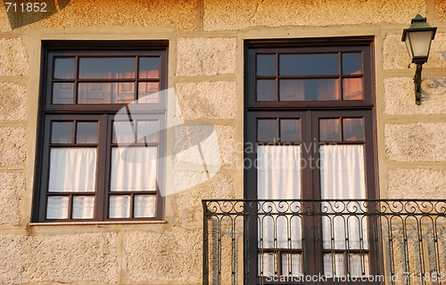 Image of Balcony of a typical house in Porto, Portugal