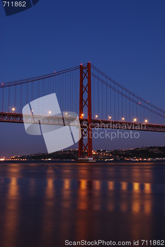 Image of Lisbon Bridge - April 25th (Night)