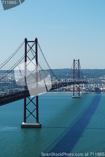 Image of April 25th Bridge in Lisbon, Portugal