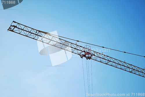 Image of Crane at Construction Site