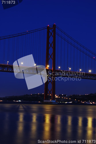 Image of Lisbon Bridge - April 25th (Night)