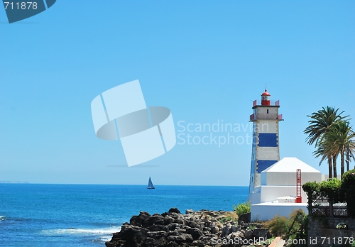 Image of Lighthouse in Cascais, Portugal