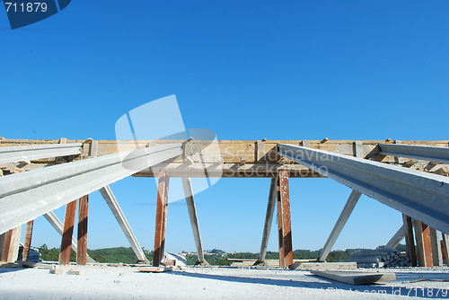 Image of Framework for the roof