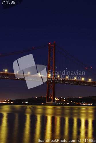 Image of Lisbon Bridge - April 25th (Night)