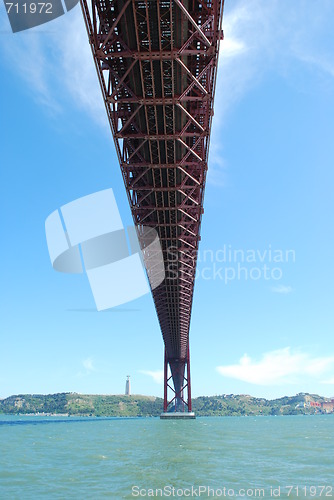 Image of Abril 25th Bridge in Lisbon, Portugal