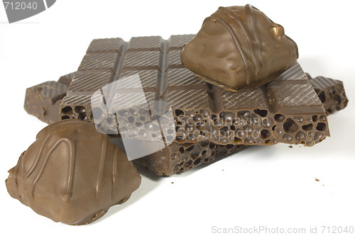 Image of Porous chocolate and sweet chocolate