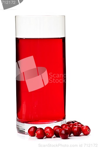 Image of Cranberry juice in glass