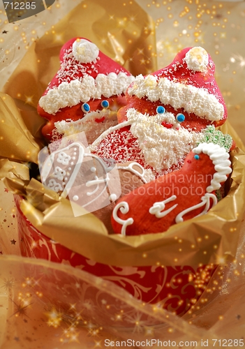 Image of Gingerbread Santa Claus for Christmas