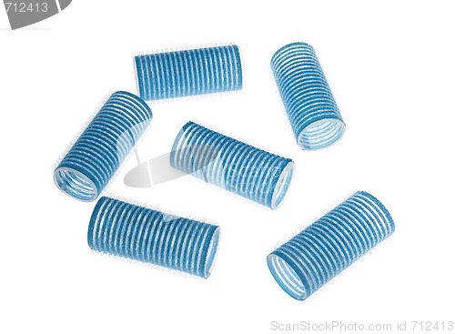 Image of Blue curlers