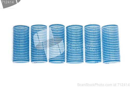Image of Blue curlers