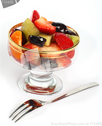 Image of Fruit bowl and fork