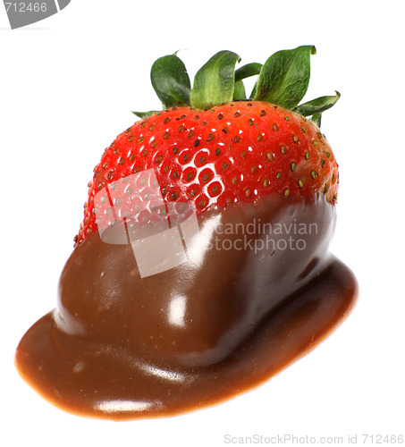 Image of Chocolate coated strawberry