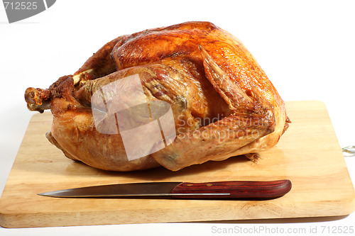 Image of Roast turkey side view