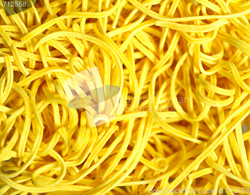 Image of canton egg noodles close-up
