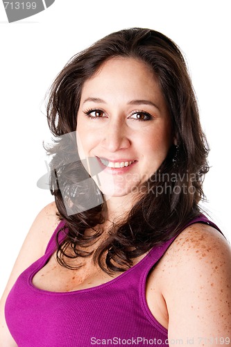 Image of Happy smiling woman face