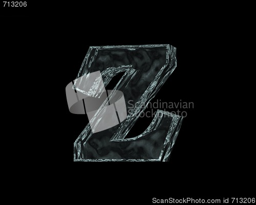 Image of frozen letter z