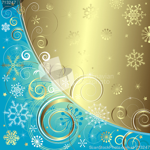 Image of Blue christmas background 