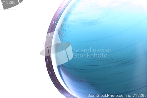 Image of spinning globe