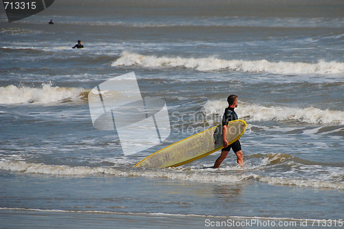 Image of Surfers in Galveston, Texas
