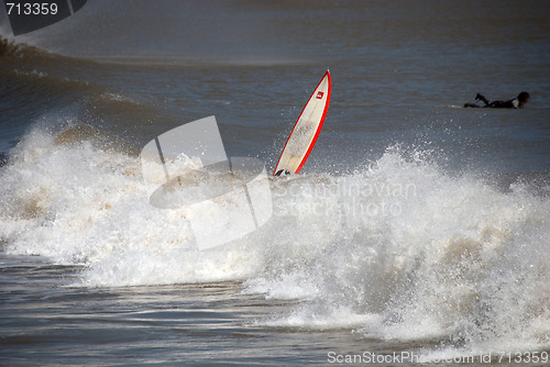 Image of Surfer in Galveston, Texas, 2008