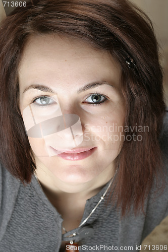 Image of Woman with green eyes
